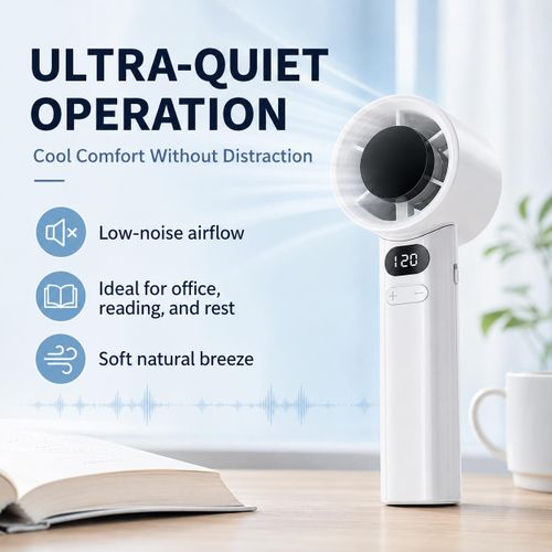 DORXTI White Portable Handheld Fan 800mah - image 4