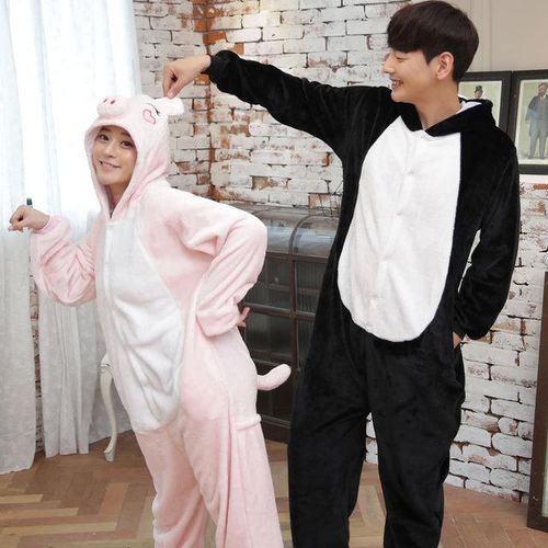 Generic Adults Animal Kigurumi Pig Pajamas Sets Sleepwear Cosplay Zipper Onesie Hooded Women Men Winter Unisex Cartoon Pajamas Jumia Nigeria