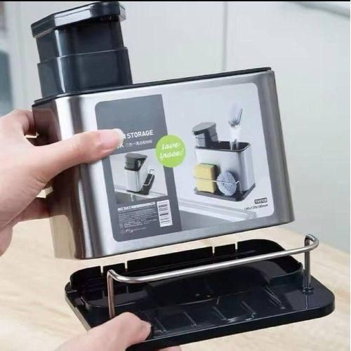 Generic 3 in 1 Dish Soap Dispenser, Sponge Holder And Stand - image 2
