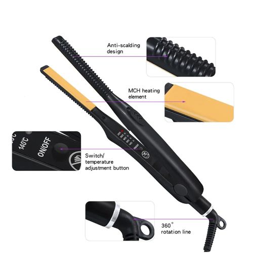 product_image_name-Generic-Ceramic Small Pencil Flat Hair Straightener-2