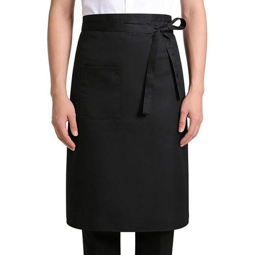 product_image_name-Fashion-Black Bistro Apron Half Apron with Pocket Server Chef Aprons for Servers Unisex Server Unisex Restaurant Bistro Kitchen Aprons-1