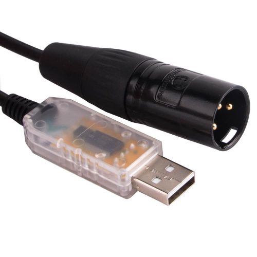 USB to DMX Interface Adapter DMX512 Stage Light Controller Cable For  Computer PC