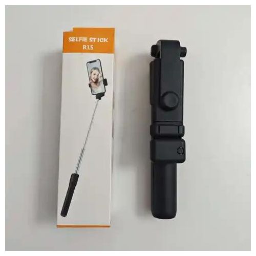 Generic High Standard R1S Portable Selfie Stick Tripod- Black - image 2