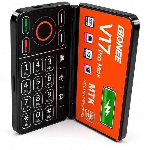Mtk V17pro Max, dual sim, double sided screen, camera, vibration, type c charger, Black
