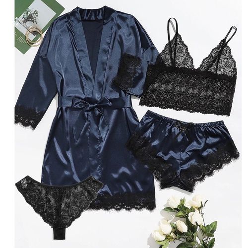 blue pajama set for women