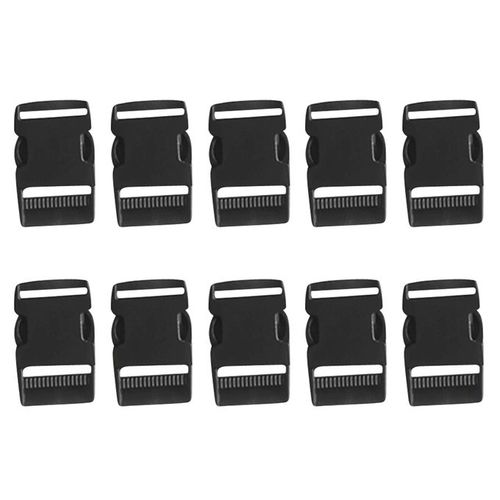 10pcs Plastic Side Release Buckle Paracord Bracelet Clips for