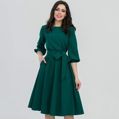 Fashion Ladies Free A- Line Gown - Green | Jumia Nigeria