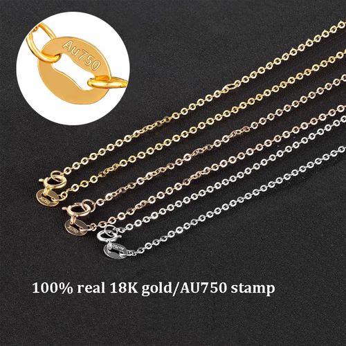 Fashion Yunli 18k Gold Chain Necklace Classic O Chain Design Pure