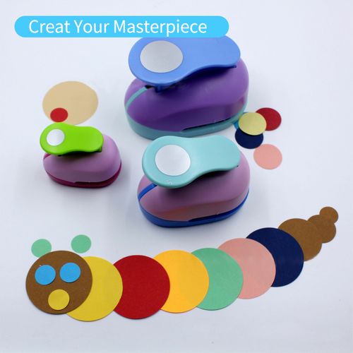 Craft Paper Punch Round Hole Puncher for Kids DIY Craft Projects  Scrapbooking Card Making Personalize Photo