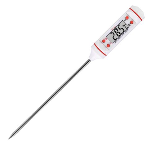 Electronic Thermometer Food Meat Temperature Meter Gauge Probe Digital Timer