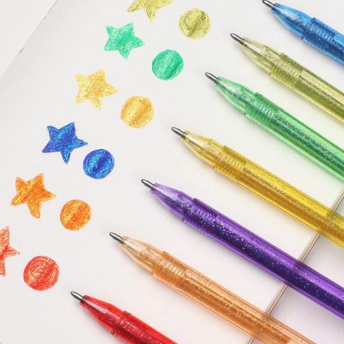 18pcs Glitter Pen, Colored Gel Glitter Pen Set, Glitter Gel Pens For Kids,  Glitter Gel Pens For Adult Coloring Book, Glitter Gel Pens Colored Fine  Tip, Colored Gel Pen For Note Taking