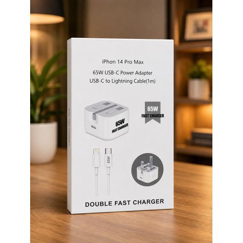 Generic Double Fast 65W Smart iPhone USB-C to Lightning  PD Super Fast Charger