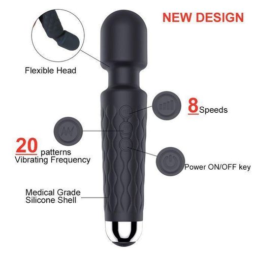 product_image_name-Generic-Powerful Clitoris Vibrators USB Recharge AV Vibrator Massager Sexual Wellness Erotic Sex Toys for Women Adult Product G Spot-5