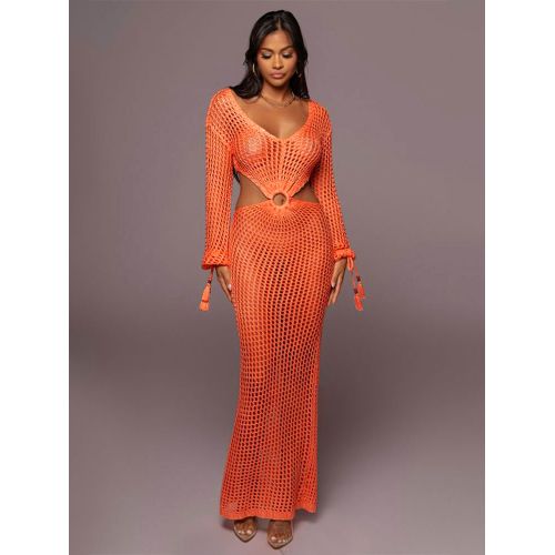 long sleeve lace cover up