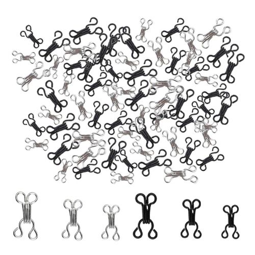 Generic 120 Pairs Large Hook And Eye Fasteners Dress Making Repair 3 Sizes