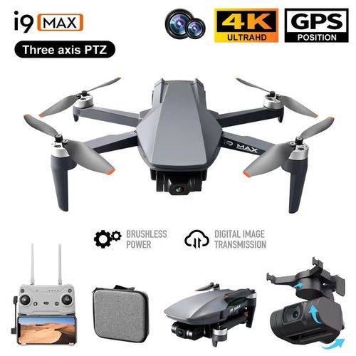 MEGHALI Drone Pliant pour débutants en Photographie aérienne HD 8k avec  Moteur sans balais GPS Suivi Intelligent EIS 5G Transmission d'image HD