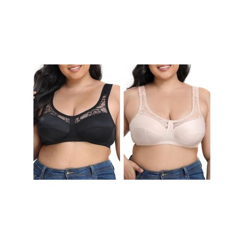 Generic Women Plus Size Bra Lace Soft No Underwire Thin Bras