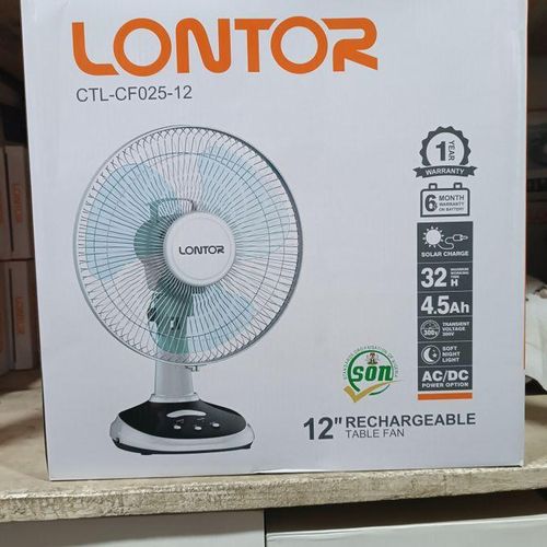 product_image_name-Feelontop-12 Inches Rechageable Table Fan with Solar Panel ( CTL-CF025-12)-3