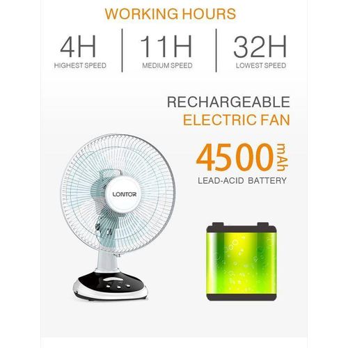 product_image_name-Feelontop-12 Inches Rechageable Table Fan with Solar Panel ( CTL-CF025-12)-4
