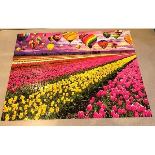 product_image_name-Generic-Hot Air Ballon Jigsaw Puzzle - Sunset Balloons over Tulip Field.-2