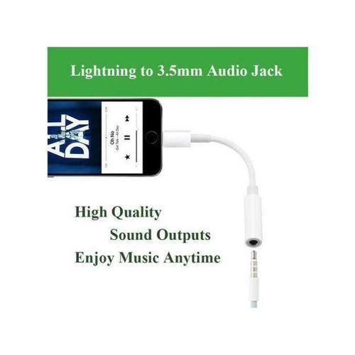 Generic Lightning To 3.5mm Jack Adapter For IPhone IPad IPod - image 2