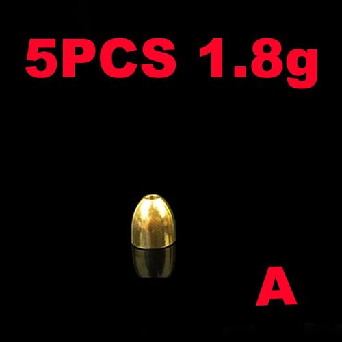 Generic JIGEECARP 5pcs Carp Fishing Brass Bullet Sinker Weights