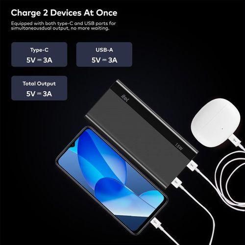 product_image_name-itel-20000mAh Power-Pulse A1160 12W Fast Charging Type-C Input and Output Digital Display Power-Bank + Led TorchLight-4