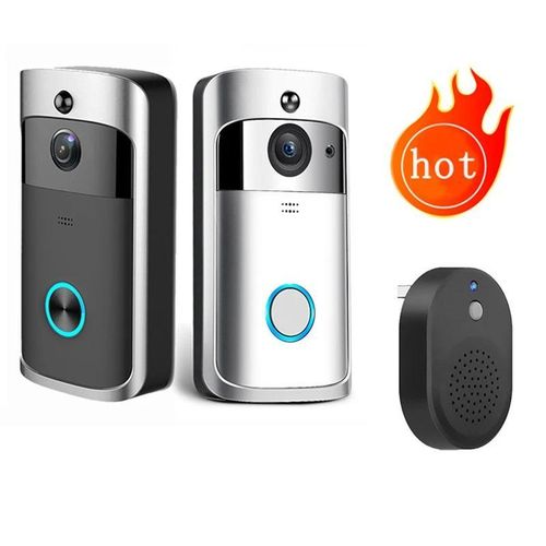 Doorbell Smart WiFi HD Dorbell Camera with Night Vision & Two-Way Voice Chat