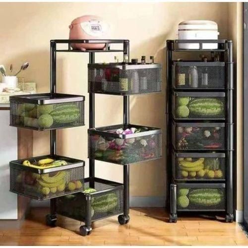 Generic 5Step Fruits and vegetable Trolley rack