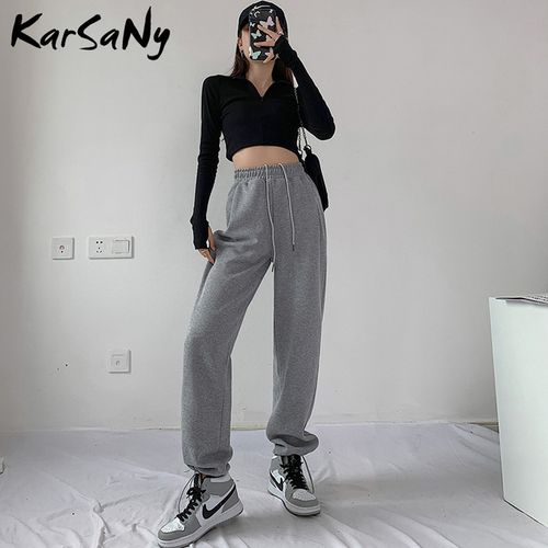 Sweatpants Summer Wide Leg, Aesthetic Sweatpants Women