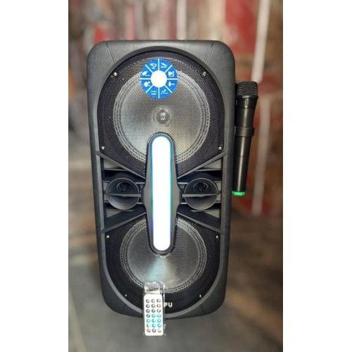 Generic ORIGINAL AILIPU Multi media rechargeable party box speaker with wireless mic and remote