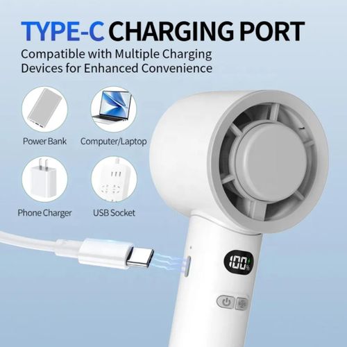 Taigexin  Rechargeable mini high speed hand fan TGX 207C - image 4