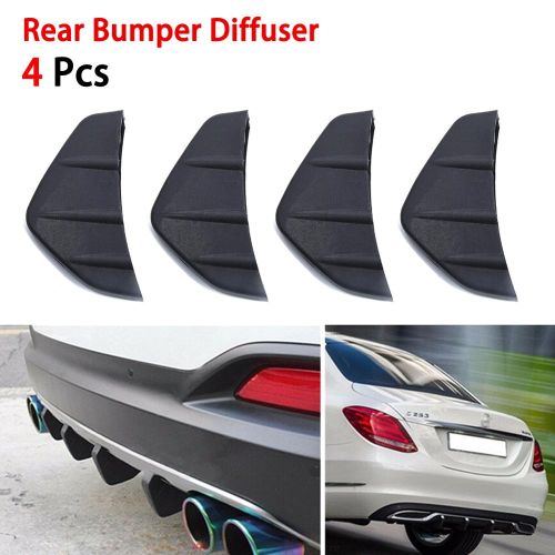 Generic 4 Piece Front Bumper Side Car Rear Bumper Spoiler Diffuser