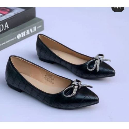 Oliveria lan Ladies Flat Shoe -Black