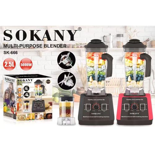 product_image_name-Sokany-Multi-purpose 2.5L Blender 5000W With Extra Mill Jar-1