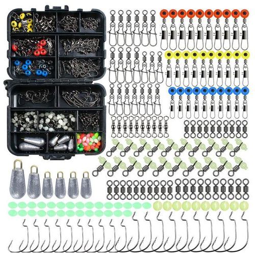 Generic 177pcs Fishing Accessories Kit Fishing Set With Luminous Block  Beads Space Beans For Freshwater Saltwater Fishing Kits