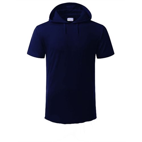 Danami Short Sleeve Hooded T Shirt- Nave Blue | Jumia Nigeria