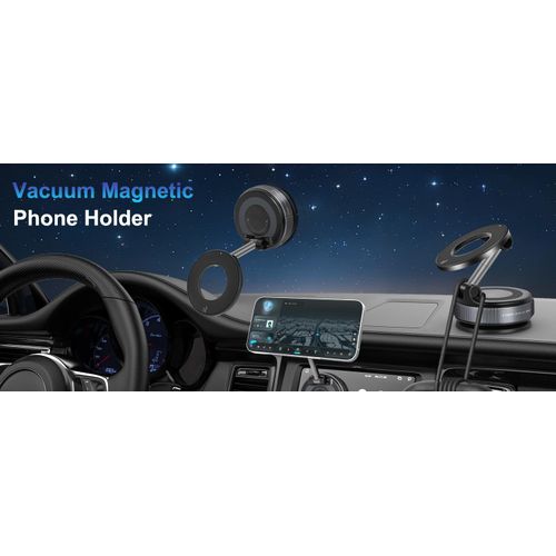 Generic 360° Car Magnetic Phone suction Holder Rotatable Phone Holder(Plastic) - image 2