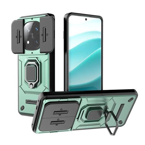 Generic For Xiaomi Redmi Note 14 Pro Plus Case Armor Slide Camera Protect Phone Cover For Redmi Note 14Pro + Ring Stand Funda - image 7