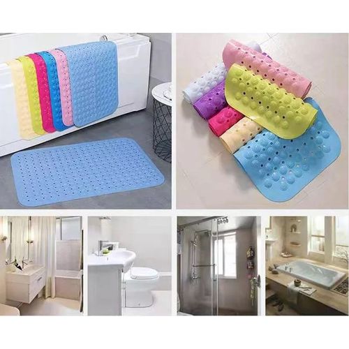 Bathroom anti-skid mat Bathroom shower floor mat Bathtub shower room mat  Bathroom foot mat with suction cup PVC bathroom mat (placed on the floor  with water in the bathroom, adsorbed on the