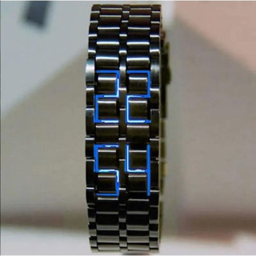 product_image_name-Fashion-Unisex Luxury LED Lava Wristwatch – Red & Blue Digital Display, Modern Sport Watch for Men & Women-2