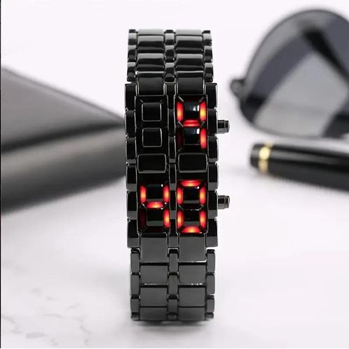 product_image_name-Fashion-Unisex Luxury LED Lava Wristwatch – Red & Blue Digital Display, Modern Sport Watch for Men & Women-3