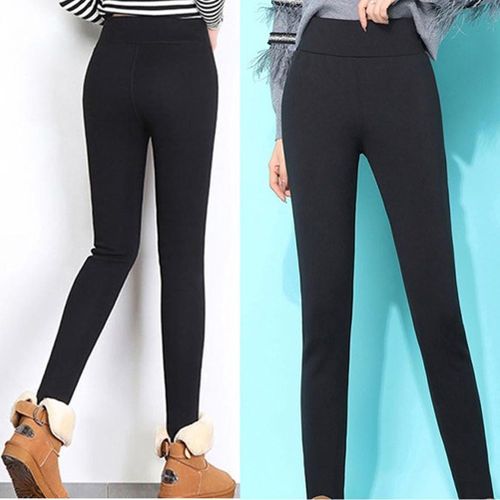 Fashion Women Winter Leggings High Waist Warm Lined Thick Opaque