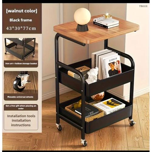 product_image_name-Generic-Wooden layers trolley with wheel-2