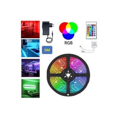 product_image_name-Generic-RGB 5m tape light rope light with remote control for your tv console, bed frames, and ceilings-1