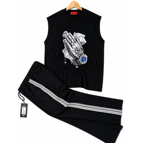 Fashion Men's pant and armless shirt