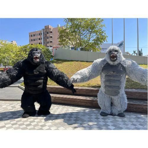 product_image_name-Generic-1pc GRAY Giant Inflatable Gorilla Costume - Premium Chub Suit-1