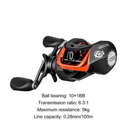 Generic Baitcasting Reel 6.3：1 High Speed 8KG Max Drag Fishing