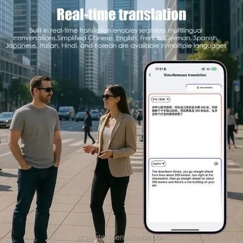 Generic Ai Smart Glasses With ChatGPT And 3 Changeable Lens WiFi Enabled Glasses - image 3