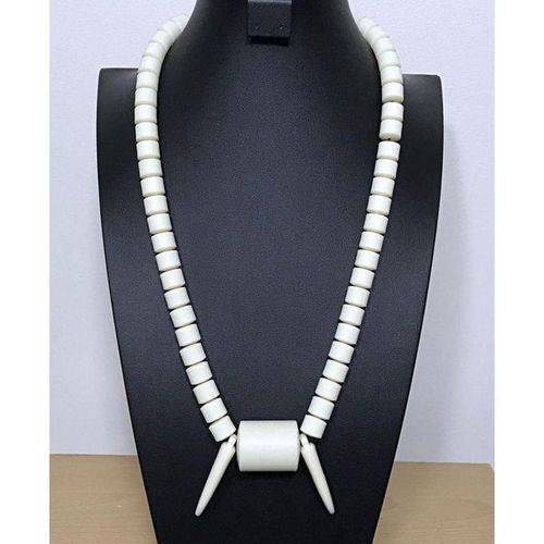 product_image_name-Fashion-WHITE TRADITIONAL CORAL BEAD AND BANGLE-1